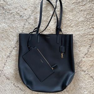 Saint Laurent Medium North South Shopping Tote Bag